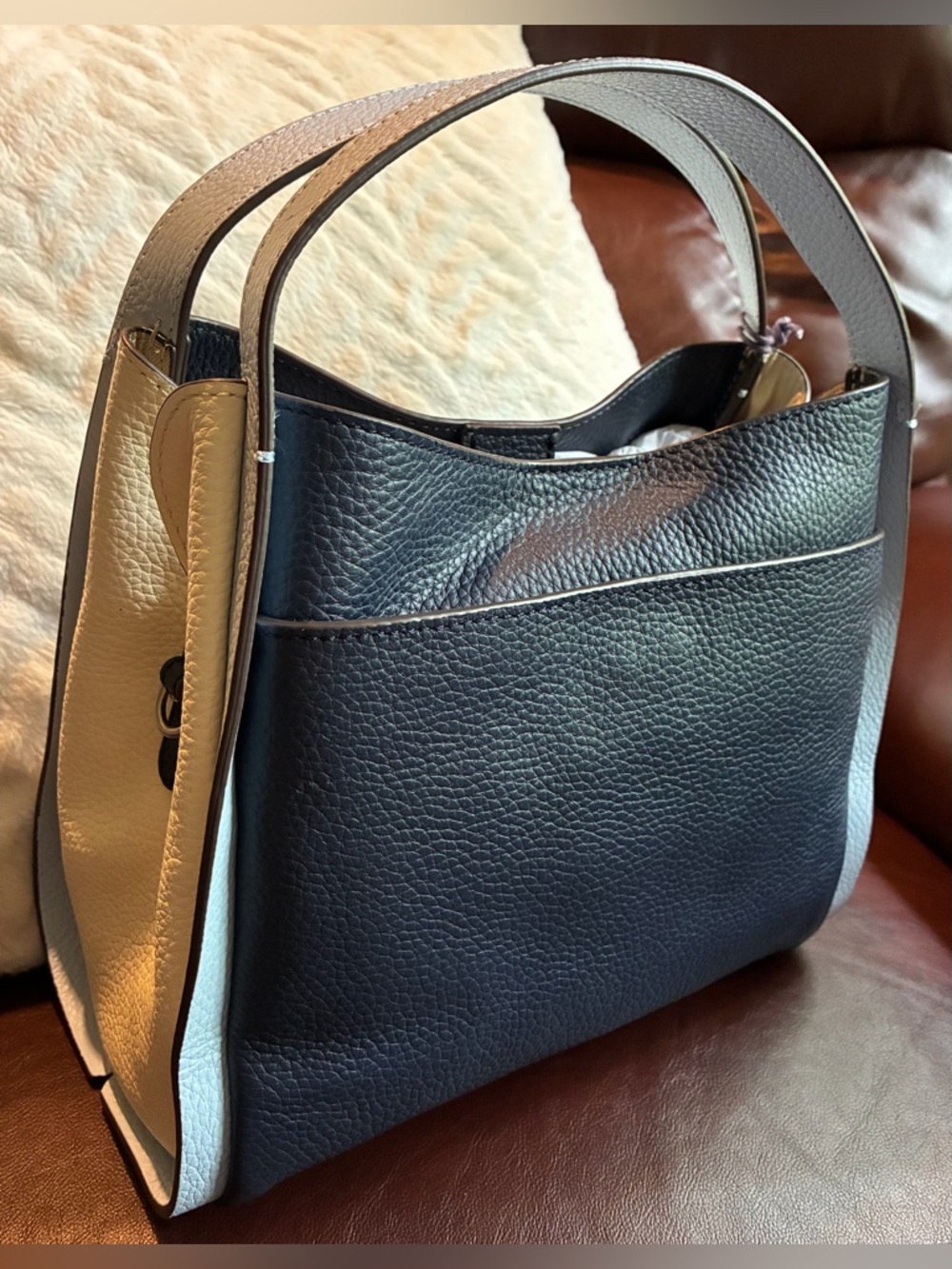 NWT American Leather Co. Auburn Convertible Crossbody Bag - Picture 12 of 13